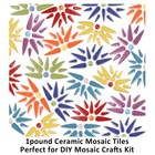 Ceramic Mosaic Tiles For Crafts  454g Flower Mosaic Tiles Ceramic glazed Mosaic