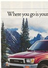 Vintage Print Ad Toyota 4runner - Where You Go Is Your Concern - Aug 1989