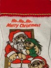 The Troll Co Vintage Christmas Stocking Ho Ho Ho Merry Christmas Troll Santa 15   