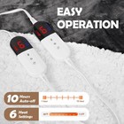 Heated Blanket 90  X 100   Dual Control Electric Blanket King Size With 10 Ti   