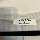 Zenana Waffle Knit V Neck Long Sleeve Top Beige-large