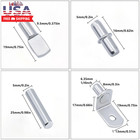 120pcs Shelf Pins Kit 4 Styles Nickel Plated Shelf Support Pegs plated Shelf Pin