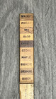 Vintage I s  Turover Lumber Wood Species Sample Ruler Letter Opener Advertising