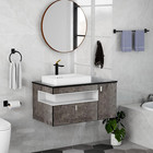 Matte Black Bathroom Hardware Set 4pcs Towel Bar Ring Hook Toilet Paper Holder