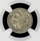 1889 Three Cent Nickel  Low Mintage-final Year Issue  Scarce Proof Coin Ngc Pf61