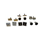 Vintage Lot Of 7 Pairs Of Cufflinks Swank Octogon Plus 6 More Pairs 