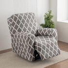 Printed Elastic Recliner Sofa Cover Side Pockets Home Decor Furniture Protection