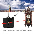 Diy Wall Quartz Clock Movement Mechanism Replacement Kit Tool Parts Red Hands Us