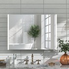 Lighted Medicine Cabinet With Mirror Wall Mounted Bathroom Cabinet Led Lights