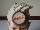 Authentic 1940s To 1950s Mid Century Coca Cola Sprite Boy Cast Iron Coin Bank