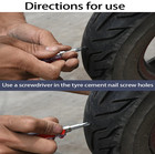 10pcs Tire Repair Rubber Nails Car Motorcycle Tubeless Puncture Plug Kit