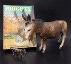 Vintage 60s Brighty Collection Donkey Burro Hong Kong  669 Pewter   Book 3 Pc