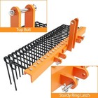    60  Pine Straw Needle Rake Fit For Cat0 Cat1 Cat3 Tractors 3 Point Straw Rake
