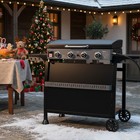 Royal Gourmet 4-burner Tabletop Gas Griddle With Hood removable Standing Cart