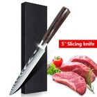 2-6pcs 5  Stainless Steel Steak Knife Sharp Professional Kitchen Chef Knives Set