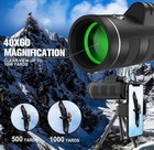 40x60 High Definition Monocular Telescope With Smartphone Adapter