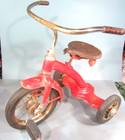 Rare Vintage 1950 s   texan   Single Backbone 12  Tricycle Troxel Spring Seat