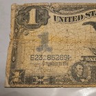 1899  1 One Dollar Us Silver Certificate Large Note Blue Seal Black Eagle