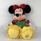 Disney Store Cherry Pie Minnie Mouse Plush Stuffed Animal 18  Doll Slippers Pjs 