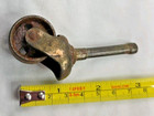 Cast Iron Swivel Caster Wheel Antique 3 Hole Perforated  1-1 16  Industrial Vtg