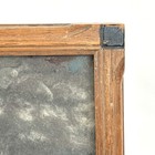 Vintage Oak Wood Frame Ebonized Black Corners Grooved Edges 8x10