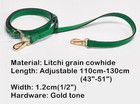 Real Leather Purse Strap Adjustable Crossbody Shoulder Replacement Handbag 1 2 