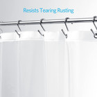 Clear Shower Curtain Liner 72x72 Peva Waterproof Rustproof Grommets Bathroom