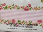 Vintage Cannon Monticello Twin Flat Sheet New Floral Rose 66  X 104  Usa Sealed