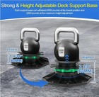 14 Pack Adjustable Deck Support Pedestal With Fastener Ring  1-9 16  To 2-3 8