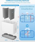 Toothbrush And Toothpaste Holders For Bathrooms Countertop - Detachable 5 Slots 