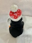 Coca Cola Plush Penguin In Snowflake Cap  0148