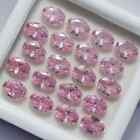 12 Pis Natural Pink Sapphire Certified Oval Shape Loose Gemstone 7x5 Mm Lot