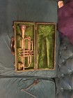 1920   s Vintage Frank Holt Clarke Cornet And Case Silver Plating