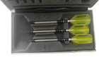 Vintage Winmau X3 Tungsten Dart Set Complete Case Set   Extras   Gld Dimplex   