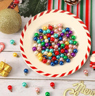 90pcs Mini Christmas Ball Ornaments Multicolor Glitter Hanging Decorations Diy