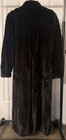 Perry Ellis Ranch Mink Fur Coat Black Furs Vintage Women s M 10-12 Winter