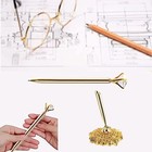 Metal Guest Book Signing Pen With Diamond Elegant With Holder For Wedding Event