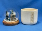 Anthropologie Monogram  b  Snow Globe Candle - Balsam   Cedarwood Scent - New