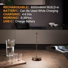  2 Pack Cordless Table Lamps Rechargeable  6000mah Battery Operated Waterproof 