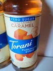 4 Bottles - Torani Caramel Zero Sugar zero Calorie Puremade Syrup - Ships Free 