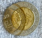 2021 Mexico 5 Pesos Error  Double Struck  Rare