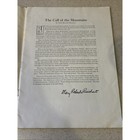 Glacier Park Great Northern Railroad Brochure The Call Of The Mountains 1928