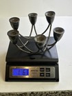 Duchin Creation Mcm Sterling Silver Weighted Triple Candle Holder Pair