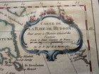 1757 Antique Atlas Map - Carte De La Baye De Hudson  hudson Bay   Canada