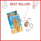 Tiki Toss Ring Toss Game For Adults   Kids - Hook And Ring Games With String And