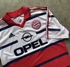 Vintage 90s Bayern Munich Adidas Rare Away Opel Soccer Football Jersey Medium
