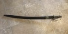 Vintage Indian Talwar Saber Sword Etched Blade Made In India With Scabbard  35 l