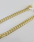 10k Gold Hollow Miami Cuban Bracelet 6mm 8  Inch 10kt Box Lock Real