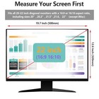 20-22 Inch Privacy   Anti-blue Light Computer Monitor Filter Pc Screen Protector