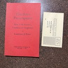 The Peter Prescription  1972 Advanced Review Copy Arc W letter   Reply Card Rare